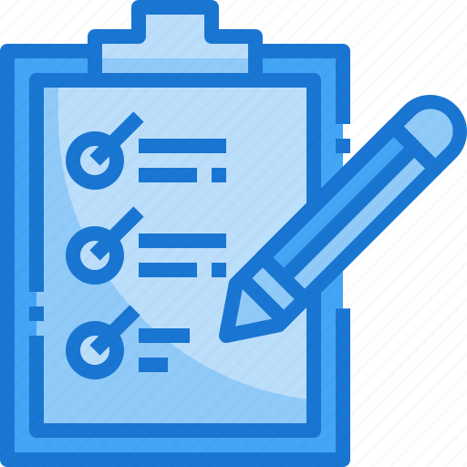 Checklist, work, order, document, clipboard, paper, submission icon - Download on Iconfinder