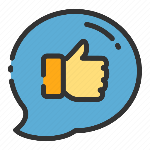 Balloon, chat, online, sales, shop, thumbs, up icon - Download on Iconfinder