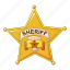 cartoon, christmas, frame, gold, logo, sheriff, star 