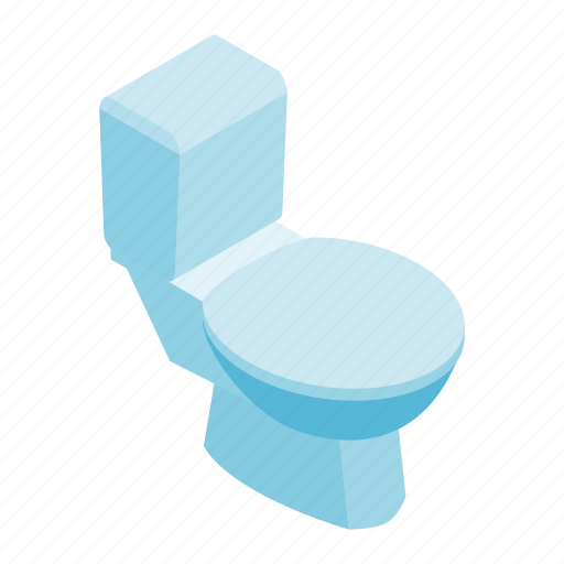 Bathroom, bowl, isometric, restroom, seat, side, toilet icon - Download on Iconfinder