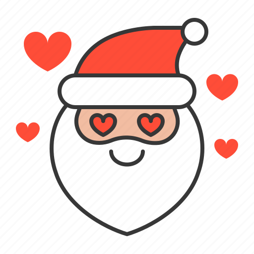 Avartar, emoji, love, santa, santa claus icon - Download on Iconfinder