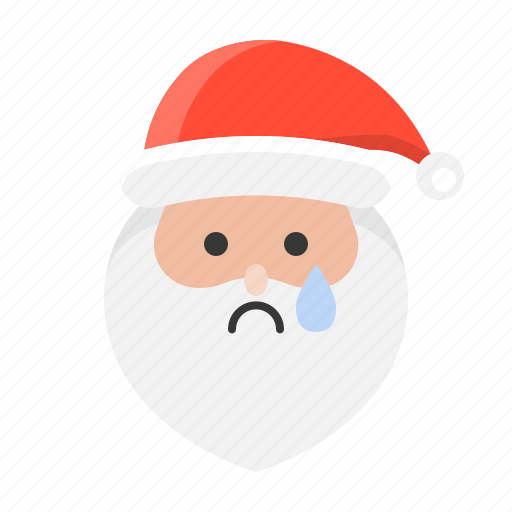 Avartar, cry, emoji, santa, santa claus, smile icon - Download on Iconfinder