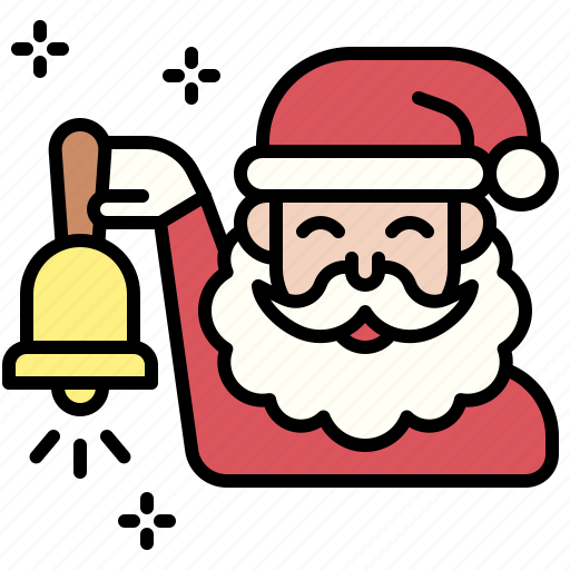 Santa, christmas, gift, december, celebration, xmas, bell icon - Download on Iconfinder