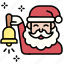 santa, christmas, gift, december, celebration, xmas, bell 