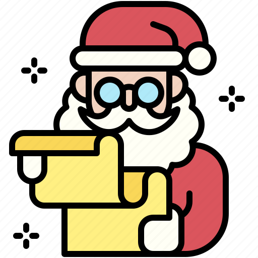 Santa, christmas, gift, december, celebration, xmas, list icon - Download on Iconfinder