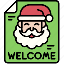 santa, christmas, gift, december, celebration, xmas, welcome