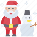 santa, christmas, gift, december, celebration, xmas, snow man