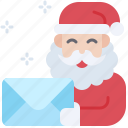 santa, christmas, gift, december, celebration, xmas, mail