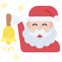santa, christmas, gift, december, celebration, xmas, bell