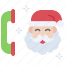 santa, christmas, gift, december, celebration, xmas, telephone