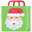 santa, christmas, gift, december, celebration, xmas, bag, shopping 