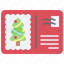 santa, christmas, gift, december, celebration, xmas, card, mail
