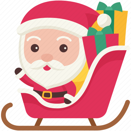 Santa, christmas, xmas, festival, santa claus, gift, gift box icon - Download on Iconfinder