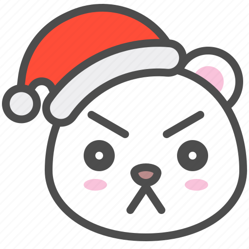 Arctic, avatar, bear, christmas, cute, polar, serious icon - Download on Iconfinder