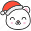arctic, avatar, bear, christmas, cute, hat, polar 