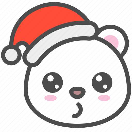 Arctic, avatar, bear, christmas, cute, polar, whistling icon - Download on Iconfinder