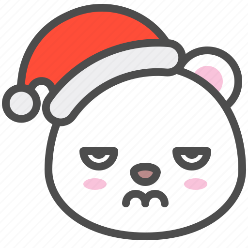Angry, arctic, avatar, bear, christmas, cute, polar icon - Download on Iconfinder