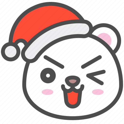 Arctic, avatar, bear, christmas, cute, hat, polar icon - Download on Iconfinder