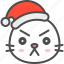 animal, avatar, christmas, emoji, hat, seal, serious 