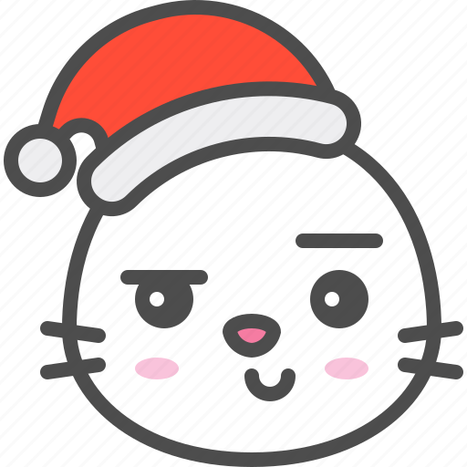 Animal, avatar, christmas, emoji, hat, seal, smirk icon - Download on Iconfinder