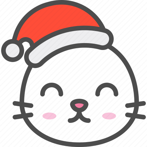 Animal, avatar, christmas, emoji, hat, seal, smile icon - Download on ...