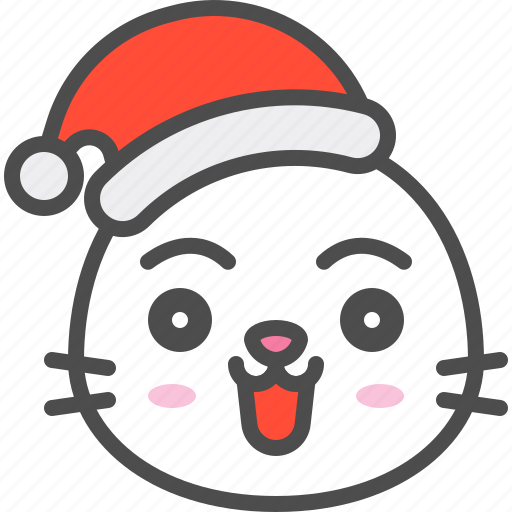 Animal, avatar, christmas, emoji, happy, hat, seal icon - Download on Iconfinder