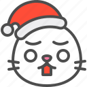 animal, avatar, christmas, emoji, hat, seal, shocked