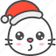 animal, avatar, christmas, emoji, hat, seal, whisting 