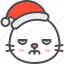 angry, animal, avatar, christmas, emoji, hat, seal 