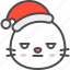 animal, avatar, bored, christmas, emoji, hat, seal 