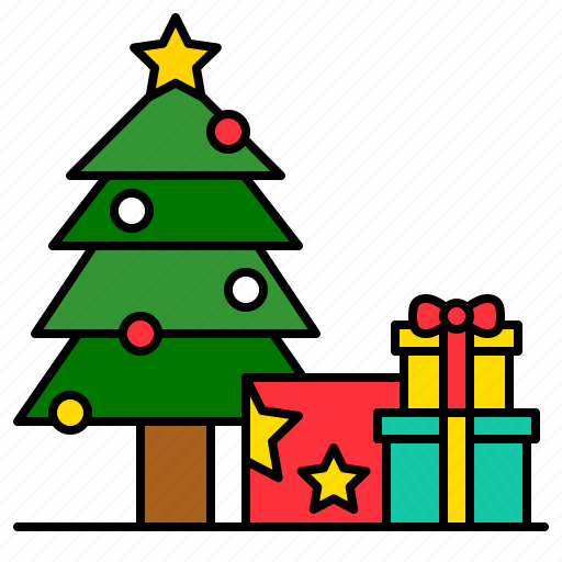Christmas, gift, gift box, pine, present, winter, xmas icon - Download on Iconfinder