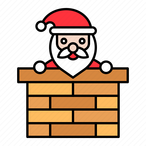 Chimney, christmas, santa, santa claus, xmas icon - Download on Iconfinder