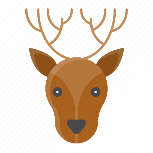 Animal, christmas, deer, face, reindeer, xmas icon - Download on Iconfinder