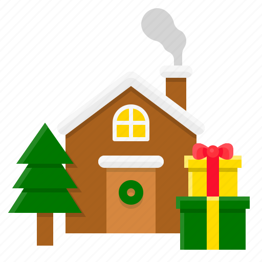 Christmas, gift, home, house, present, winter, xmas icon - Download on Iconfinder