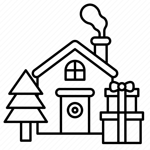 Christmas, gift, home, house, present, winter, xmas icon - Download on Iconfinder