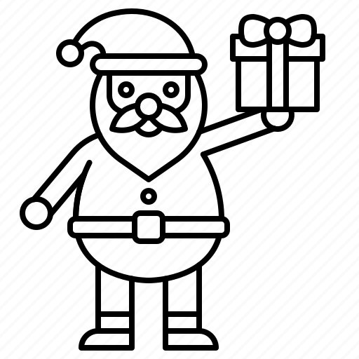 Christmas, gift box, present, santa, santa claus, xmas icon - Download on Iconfinder