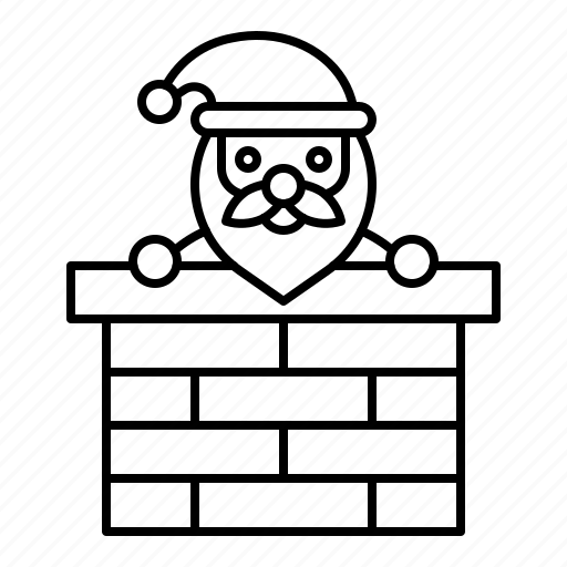 Chimney, christmas, santa, santa claus, xmas icon - Download on Iconfinder