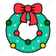 christmas, decoration, holiday, ornament, wreath, xmas 