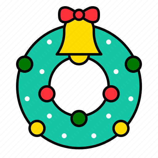 Christmas, decoration, ornament, winter, wreath, xmas icon - Download on Iconfinder