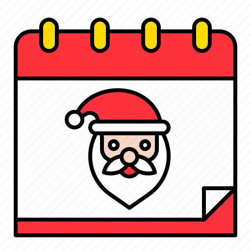 Calendar, date, day, santa icon - Download on Iconfinder