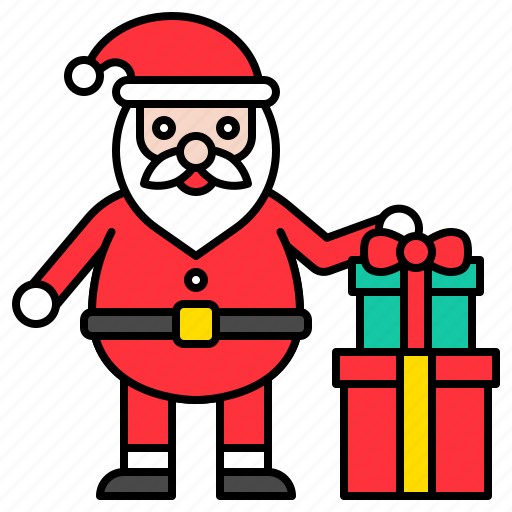 Christmas, gift box, present, santa, santa claus, xmas icon - Download on Iconfinder
