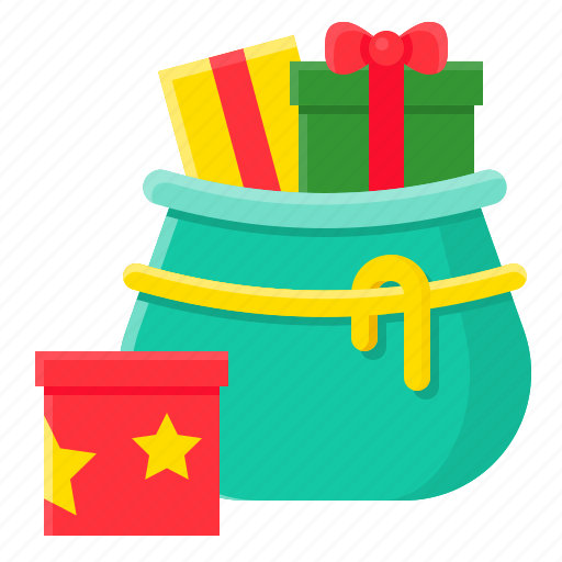 Bag, christmas, gift box, present, santa, xmas icon - Download on Iconfinder