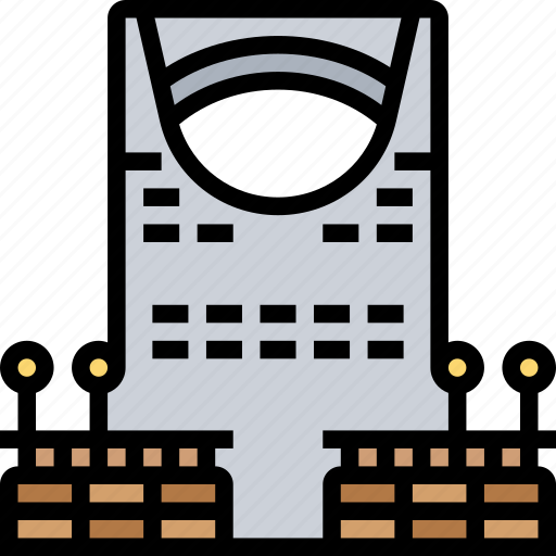 Kingdom, center, tower, landmark, saudi icon - Download on Iconfinder
