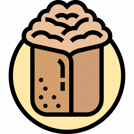 Shawarma, bread, food, cuisine, meal icon - Download on Iconfinder