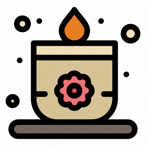 Candle, lotus, sauna icon - Download on Iconfinder