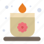 candle, lotus, sauna 