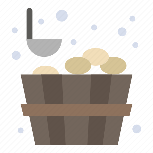 Bucket, sauna, stone icon - Download on Iconfinder