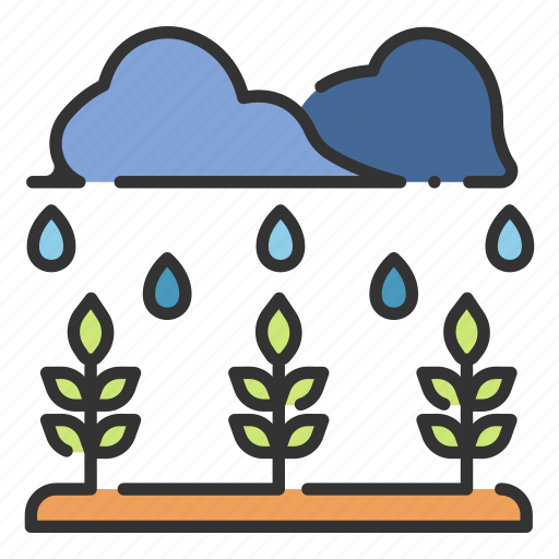Environment, garden, growth, leaf, plant, rain, wet icon - Download on Iconfinder