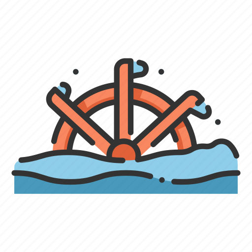 Architecture, nature, power, water, wheel icon - Download on Iconfinder