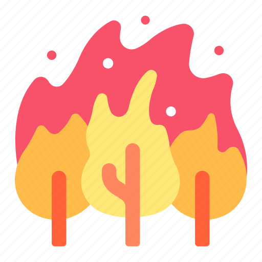 Disaster, fire, flame, forest, nature, smoke, wildfire icon - Download on Iconfinder